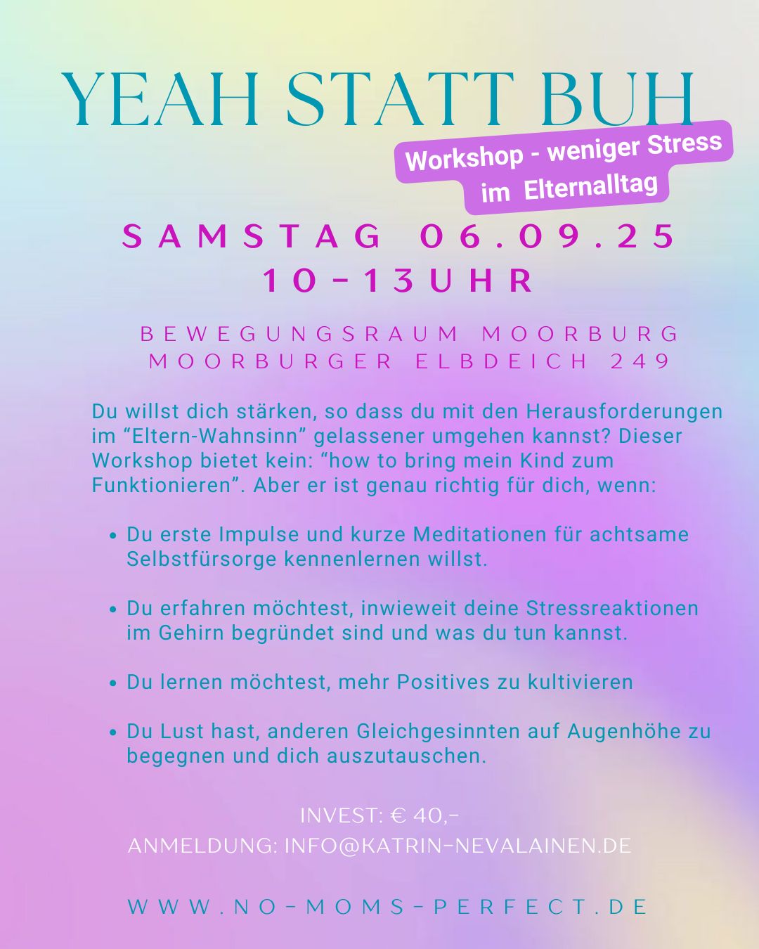 Yeah statt Buh Moorburg
